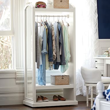 pottery barn wardrobe closet