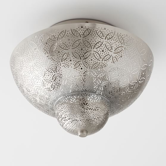 Punched Metal Flushmount Pottery Barn Teen