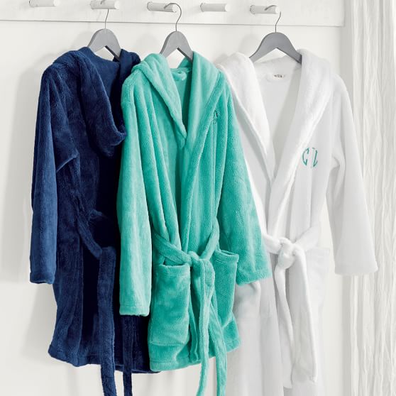 Classic Short Teen Robe with Hood Pottery Barn Teen