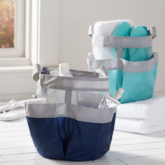 ColorBlocked Mesh Dorm Shower Caddy Pottery Barn Teen