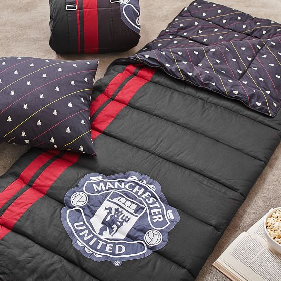 Manchester United Sleeping Bag + Pillowcase Boys Sleeping Bags