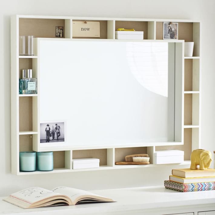 Pinboard Display Mirror Pottery Barn Teen