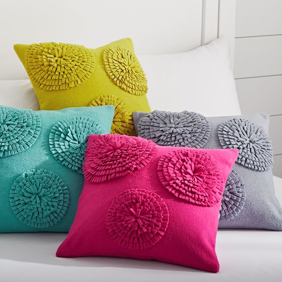 Starburst Felt Pillow Cover Pottery Barn Teen