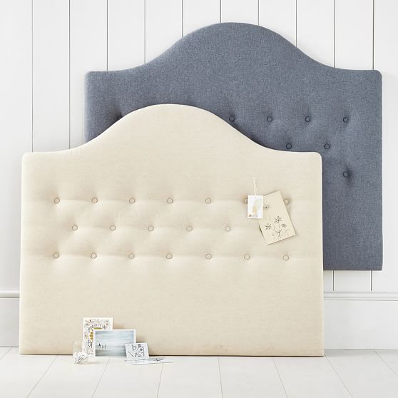 No Nails Tufted Dorm Headboard Pottery Barn Teen