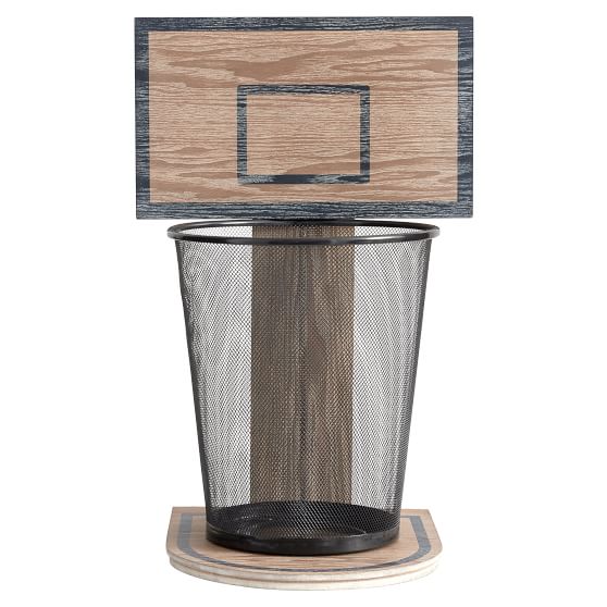 Storage Basketball Hoop Trashcan Pottery Barn Teen