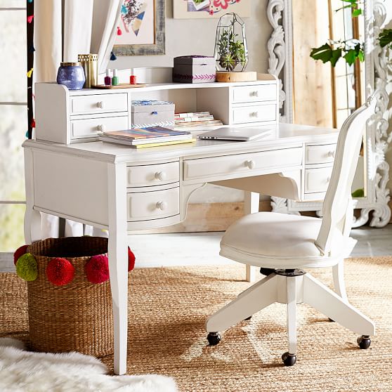 Lilac Teen Desk And Hutch Pottery Barn Teen