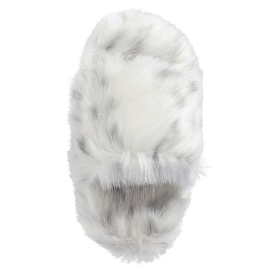 gray leopard slippers