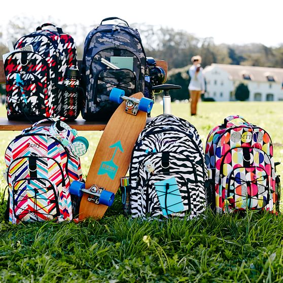 Black Zebra Print Rolling Backpack For Teens Pottery Barn Teen
