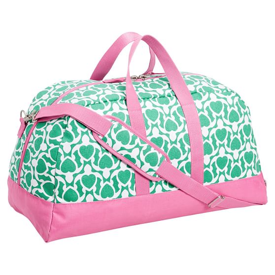Sleepover Duffle Bag Green Turtle Teen Luggage Pottery Barn Teen