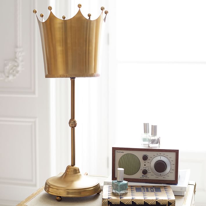 The Emily Meritt Crown Lamp Pottery Barn Teen