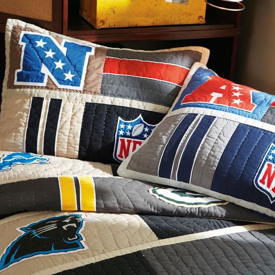 NFL© Quilt + Sham Pottery Barn Teen