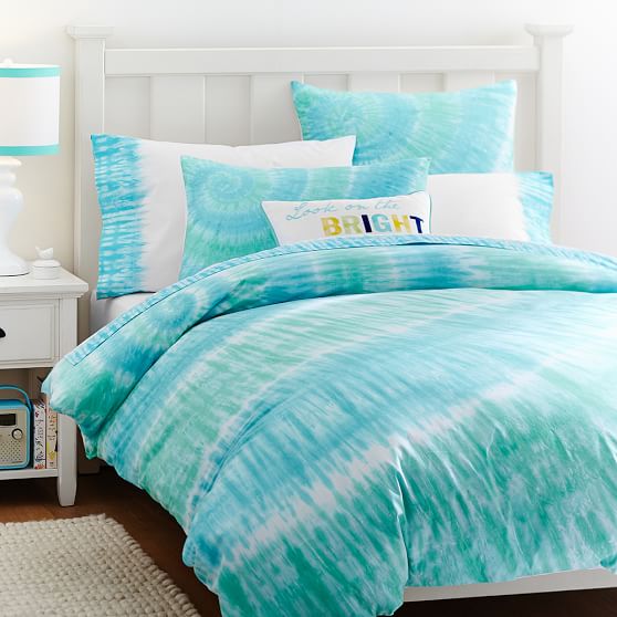 Surfers Point Tie Dye Duvet Cover + Sham Pottery Barn Teen