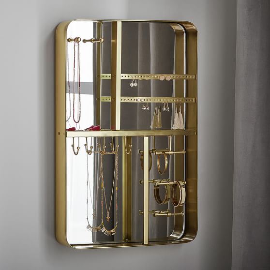 Brass Jewelry Organizer Jewelry Storage Pottery Barn Teen
