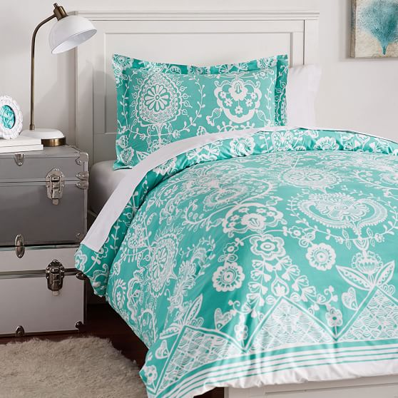 Natalia Duvet Cover Girls Dorm Bedding Pottery Barn Teen