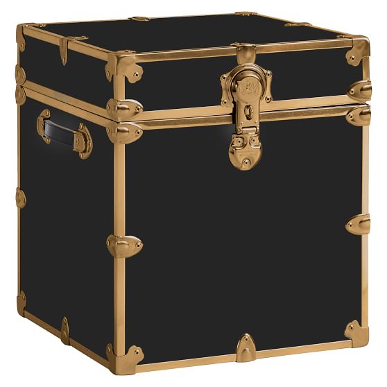 Vinyl Rubbed Brass Trim Dorm Trunks Pottery Barn Teen