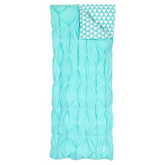 Pintuck Girls' Sleeping Bag Pool Sweethearts Pottery Barn Teen