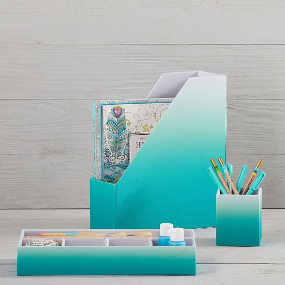 Fabric Desk Accessories Pool Ombre Decor Pottery
