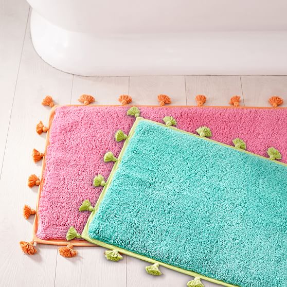 Tassel Bath Mat Pottery Barn Teen