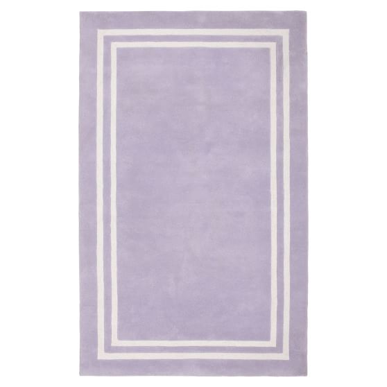 Decorator Border Teen Rug Lavender Pottery Barn Teen