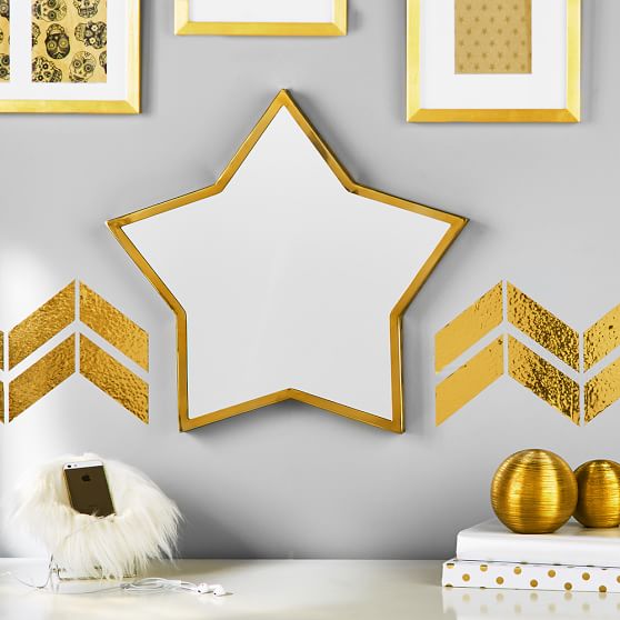 Brass Trim Star Decorative Mirror Pottery Barn Teen
