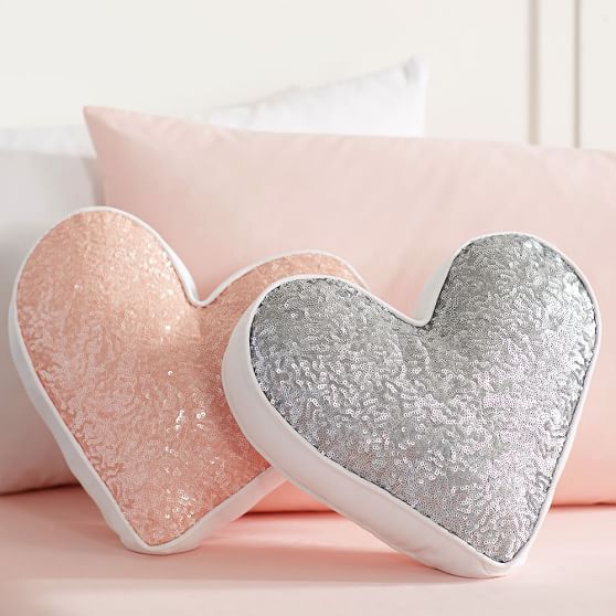 Shaped Sequin Teen Decorative Pillows Sale Pottery Barn Teen