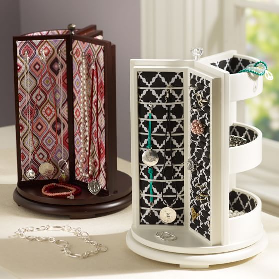 Chloe Rotating Jewelry Display Jewelry Storage Pottery Barn Teen