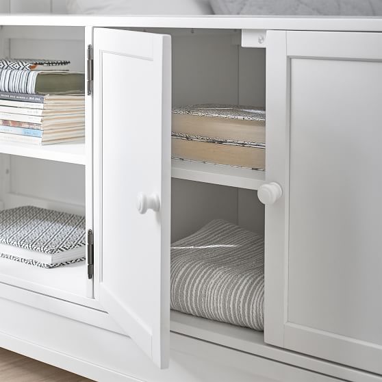 Ultimate Platform Bed + Cubby/ Set Teen Bedroom Set Pottery