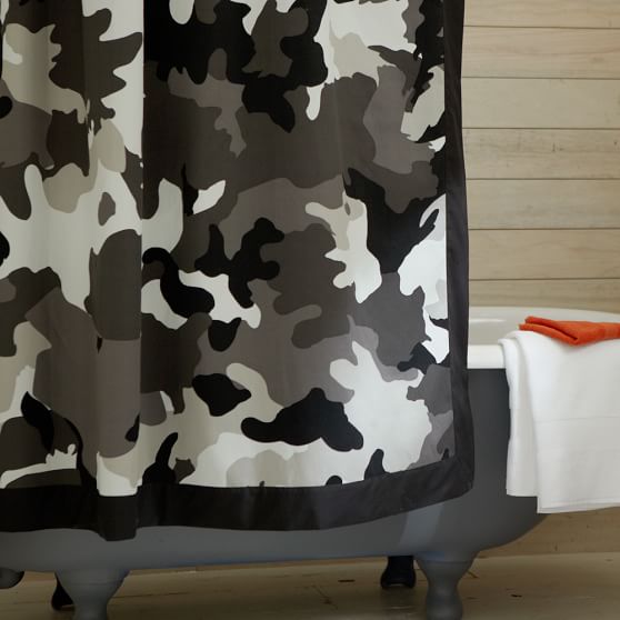 Camo Shower Curtain Sale Pottery Barn Teen