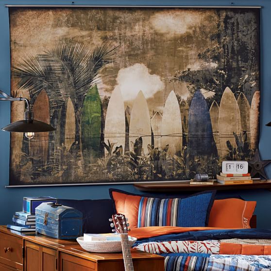 Island Surfboards Wall Mural Wall Decor Pottery Barn Teen