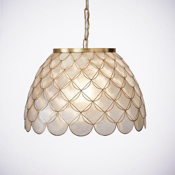 Scallop Capiz Pendant