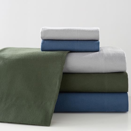 Easton Boy's Flannel Sheets Pottery Barn Teen