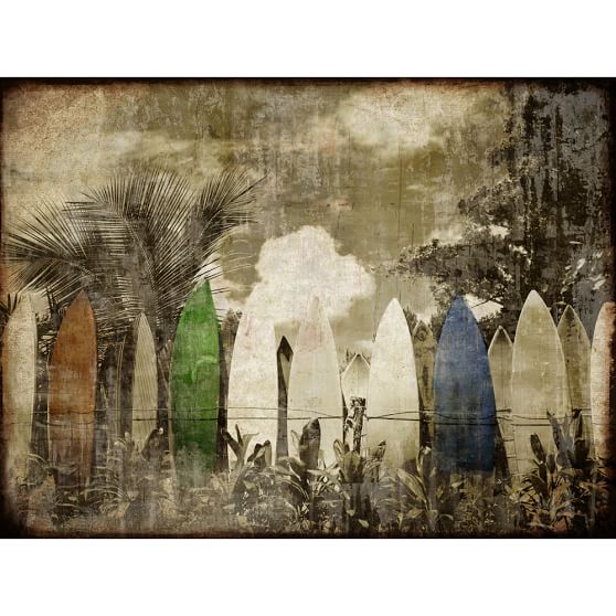 Island Surfboards Wall Mural Wall Decor Pottery Barn Teen