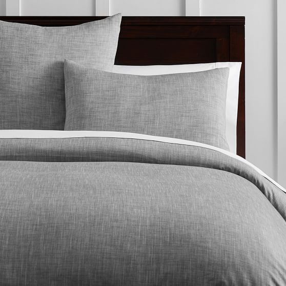 Organic Solid Texture Boy S Duvet Cover Sham Pottery Barn Teen