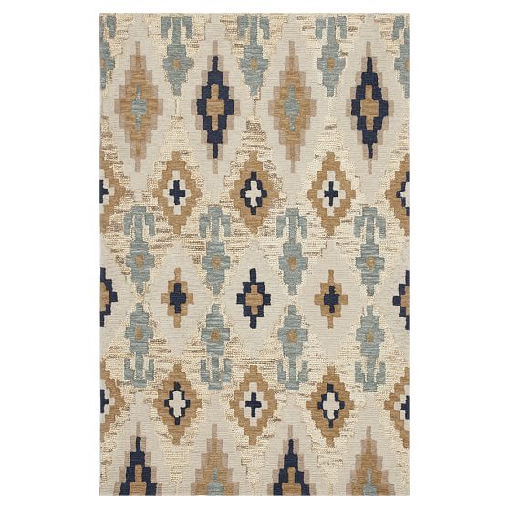 Natural Ikat Rug Teen Rug Pottery Barn Teen