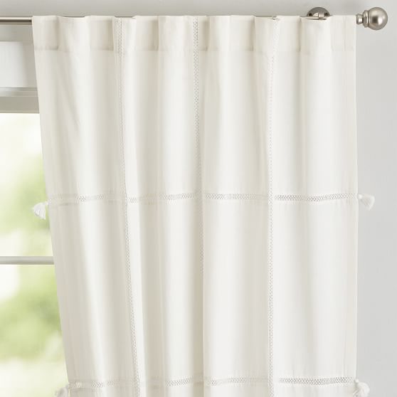 Bohemian Crochet Sheer Curtain Teen Curtains Pottery Barn Teen