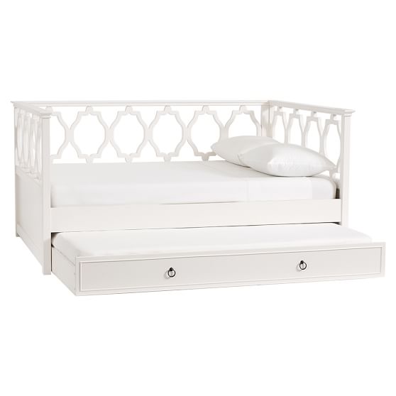 Elsie Daybed Trundle Simply White Teen Bed Pottery Barn Teen