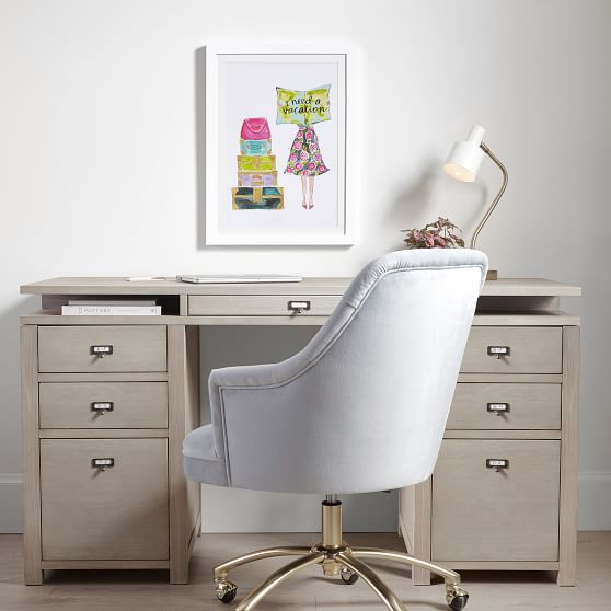 Customize It Super Storage Pedestal Desk Pottery Barn Teen Customize It Super Storage Pedestal Desk