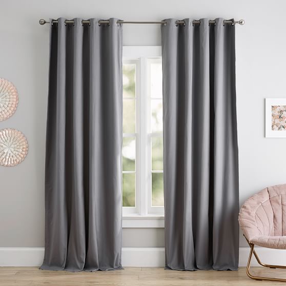Classic Grommet Blackout Curtain Teen Curtains Pottery Barn Teen