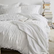 White Twin Duvet Covers Pottery Barn Ruched Duvet Cover Sham