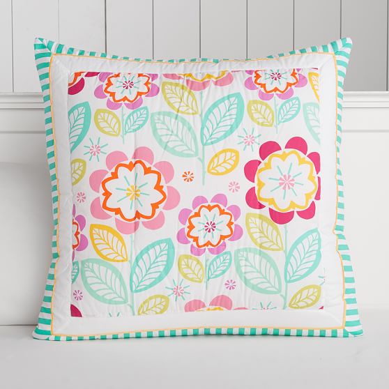 Gumdrop Pop Patchwork Euro Pillow Sham Sale Pottery Barn Teen