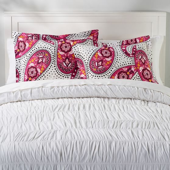 Retro Paisley Standard Pillow Sham Sale Pottery Barn Teen