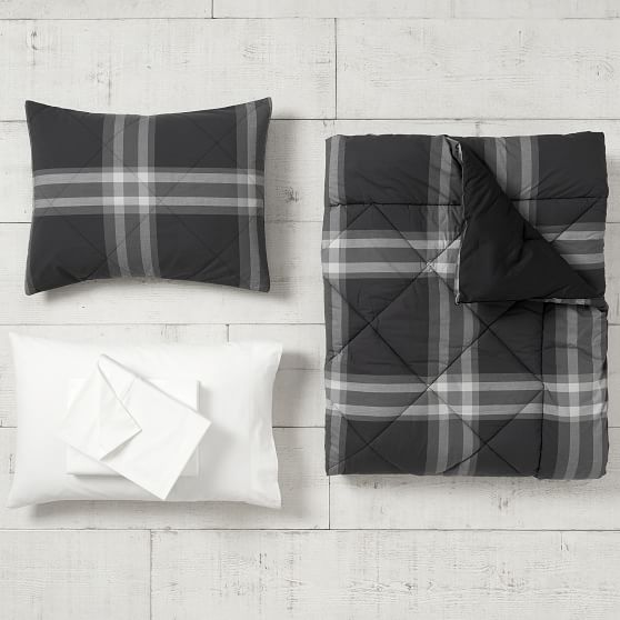 Xander Plaid Comforter Bundle Dorm Bedding Sets Pottery Barn Teen