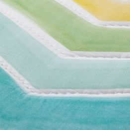 Rainbow Chevron Quilt + Sham