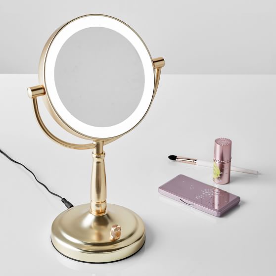 Gold Light Up Vanity Makeup Mirror Beauty Accessories