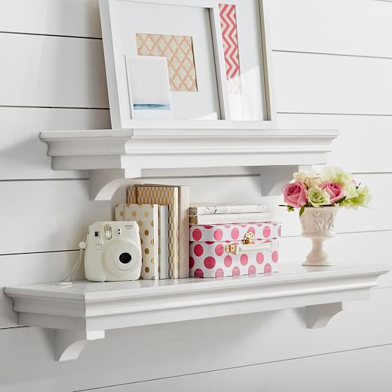Hampton Floating Shelf Pottery Barn Teen