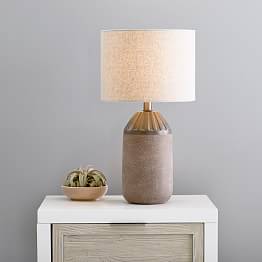 Brown Side Table Bedroom Lamps Pottery Barn Teen