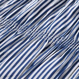 Harper Ruched Stripe Quilt + Sham
