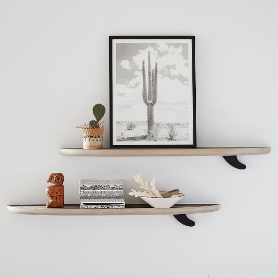 Surfboard Floating Shelves Pottery Barn Teen