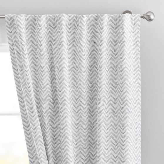 Chevron Blackout Curtain Teen Curtains Pottery Barn Teen