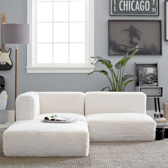 Cushy Lounge Sectional Sofa Teen Sofa Pottery Barn Teen